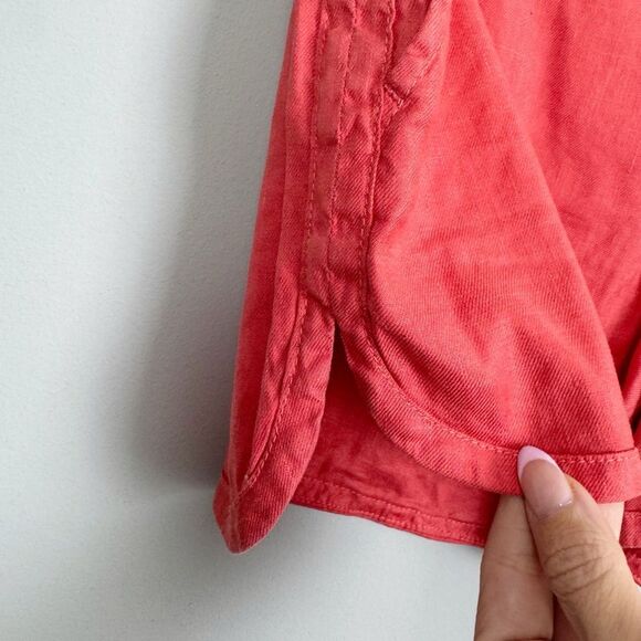 LEVEL 99 | NEW Nemo Coral Linen Tencel Shorts with Pockets Women’s Size 27 & 29 - Picture 5 of 10